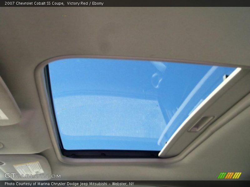 Sunroof of 2007 Cobalt SS Coupe