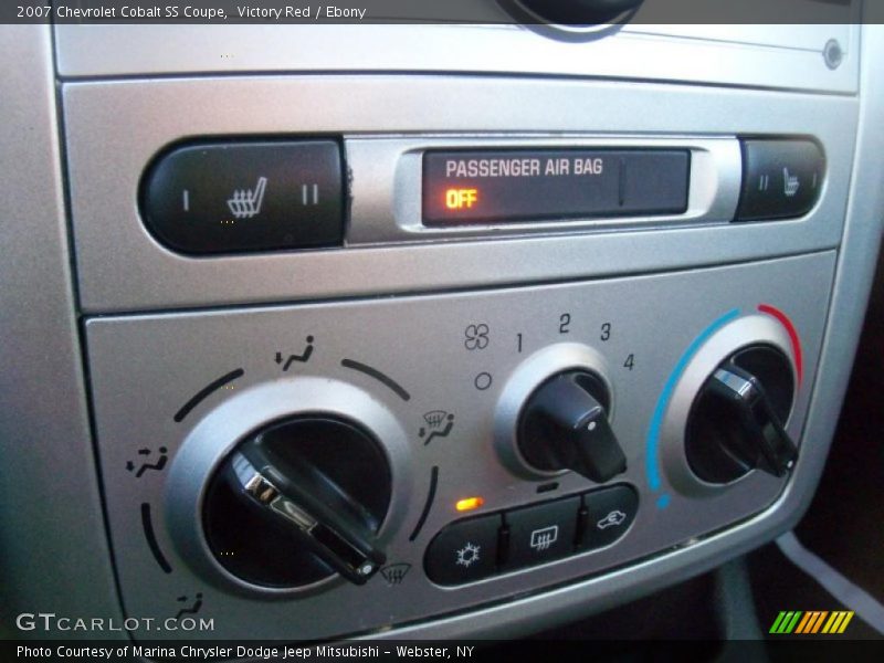 Controls of 2007 Cobalt SS Coupe