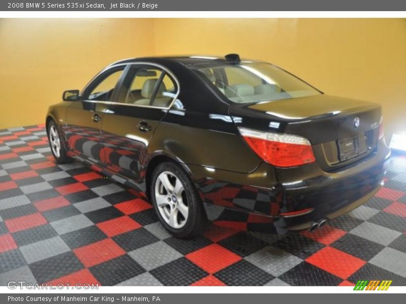 Jet Black / Beige 2008 BMW 5 Series 535xi Sedan