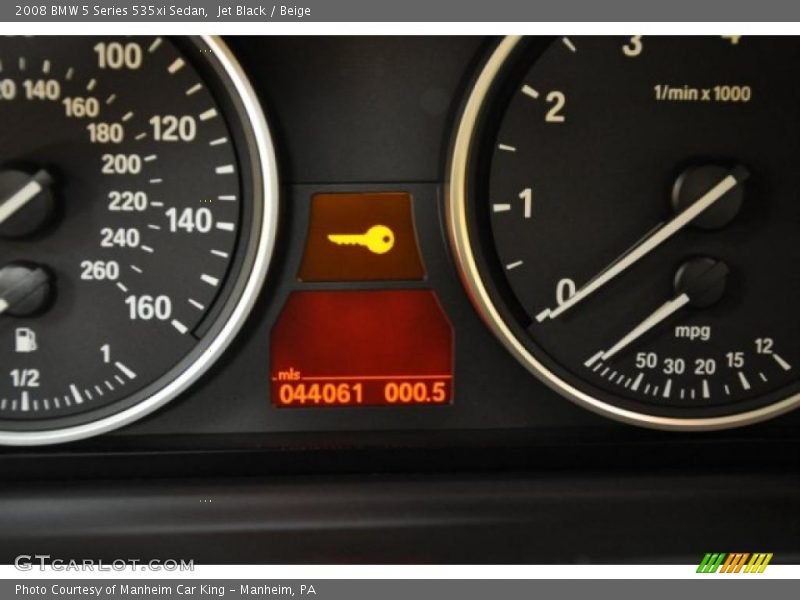 Jet Black / Beige 2008 BMW 5 Series 535xi Sedan