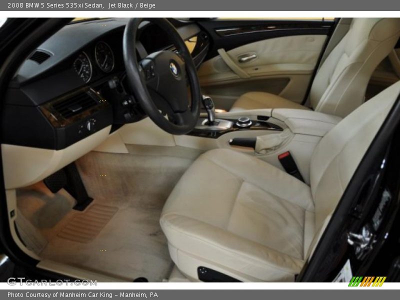 Jet Black / Beige 2008 BMW 5 Series 535xi Sedan