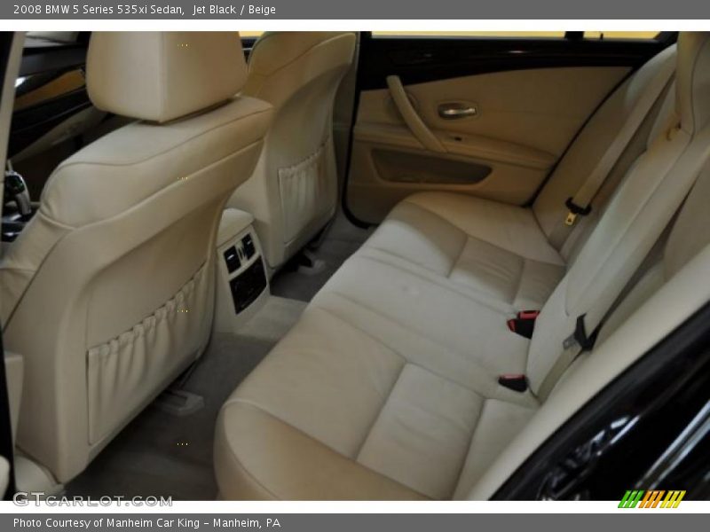 Jet Black / Beige 2008 BMW 5 Series 535xi Sedan