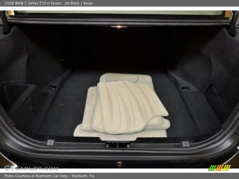 Jet Black / Beige 2008 BMW 5 Series 535xi Sedan