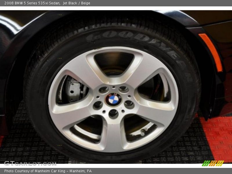 Jet Black / Beige 2008 BMW 5 Series 535xi Sedan