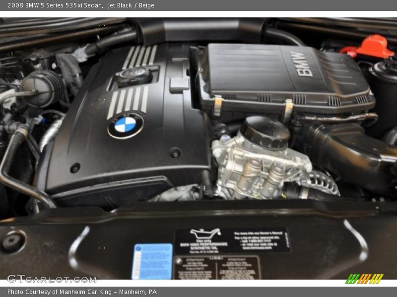 Jet Black / Beige 2008 BMW 5 Series 535xi Sedan