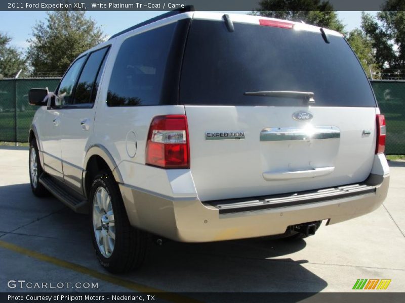 White Platinum Tri-Coat / Camel 2011 Ford Expedition XLT