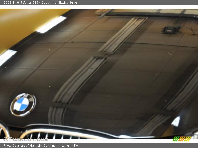 Jet Black / Beige 2008 BMW 5 Series 535xi Sedan