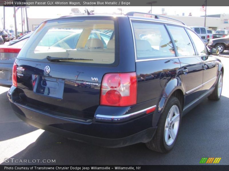 Shadow Blue Metallic / Beige 2004 Volkswagen Passat GLX 4Motion Wagon