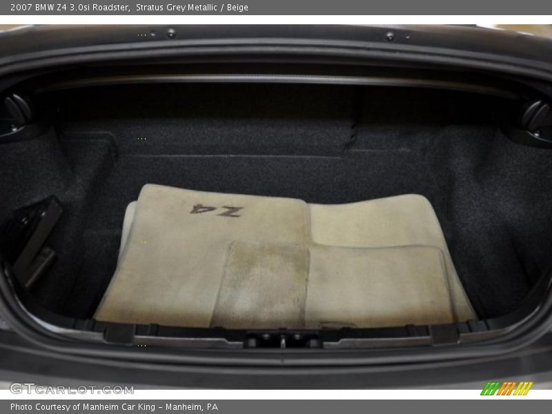 Stratus Grey Metallic / Beige 2007 BMW Z4 3.0si Roadster