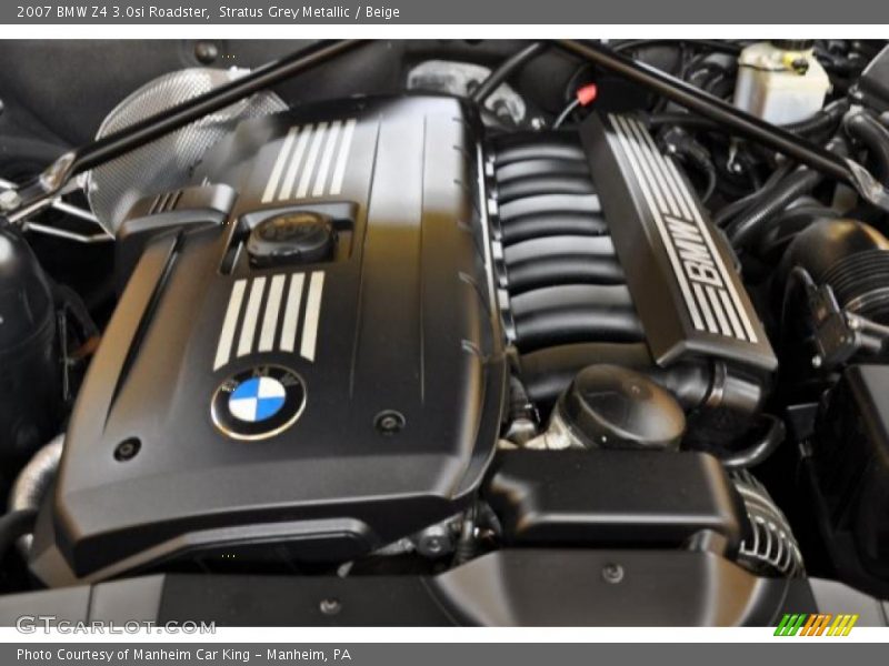Stratus Grey Metallic / Beige 2007 BMW Z4 3.0si Roadster
