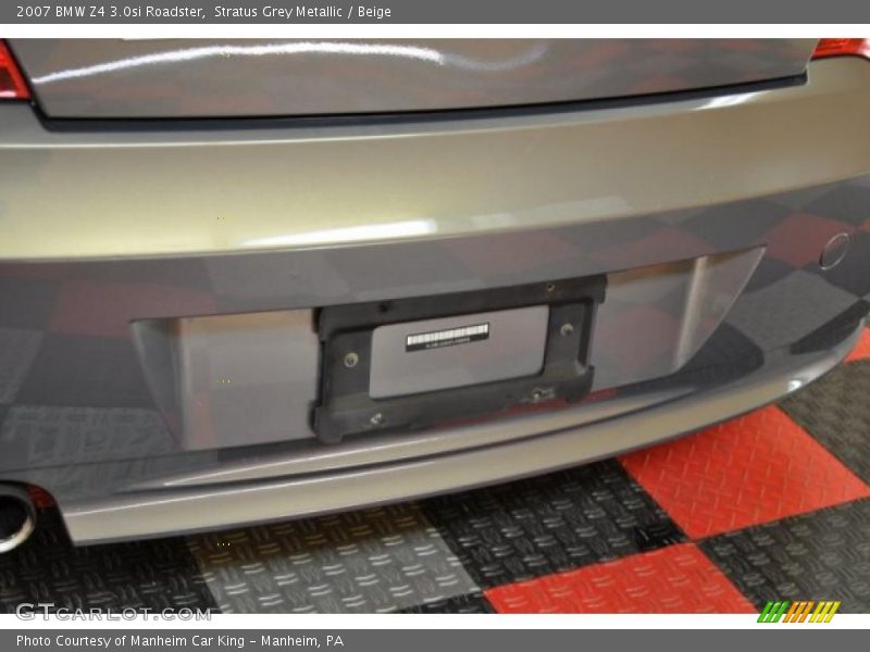 Stratus Grey Metallic / Beige 2007 BMW Z4 3.0si Roadster