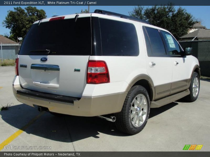 White Platinum Tri-Coat / Camel 2011 Ford Expedition XLT