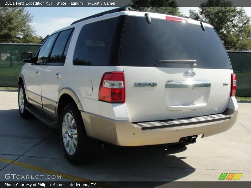 White Platinum Tri-Coat / Camel 2011 Ford Expedition XLT