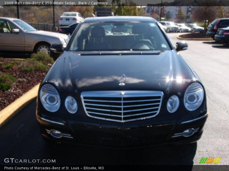 Black / Cashmere 2008 Mercedes-Benz E 350 4Matic Sedan