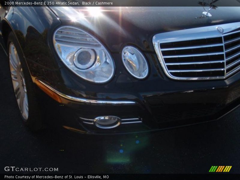 Black / Cashmere 2008 Mercedes-Benz E 350 4Matic Sedan