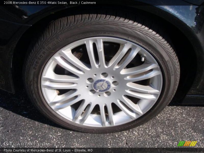 Black / Cashmere 2008 Mercedes-Benz E 350 4Matic Sedan