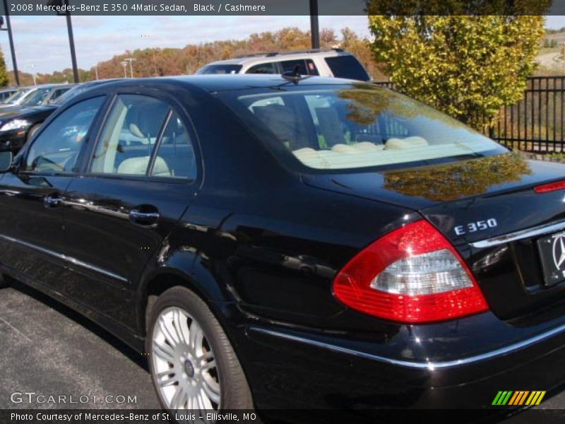 Black / Cashmere 2008 Mercedes-Benz E 350 4Matic Sedan
