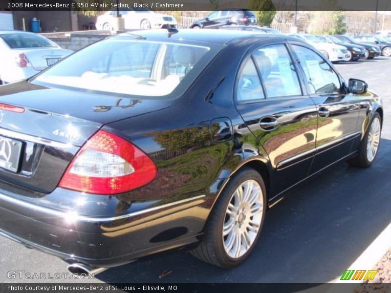 Black / Cashmere 2008 Mercedes-Benz E 350 4Matic Sedan