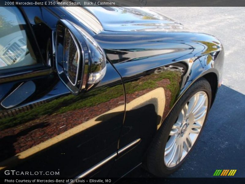 Black / Cashmere 2008 Mercedes-Benz E 350 4Matic Sedan