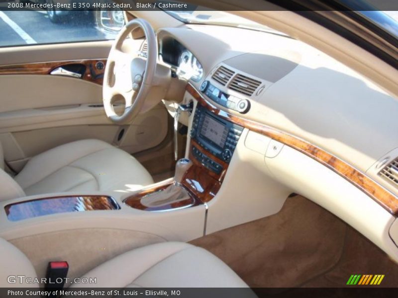 Black / Cashmere 2008 Mercedes-Benz E 350 4Matic Sedan