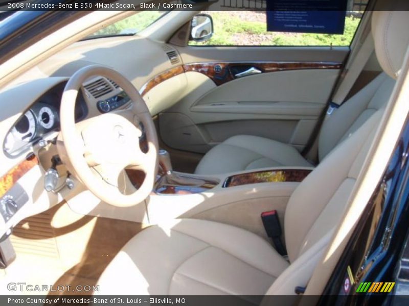 Black / Cashmere 2008 Mercedes-Benz E 350 4Matic Sedan