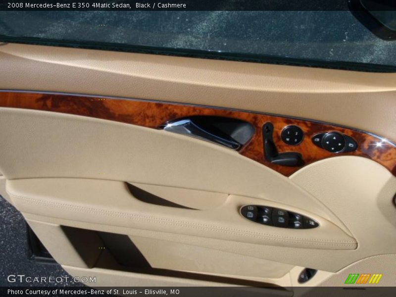 Black / Cashmere 2008 Mercedes-Benz E 350 4Matic Sedan