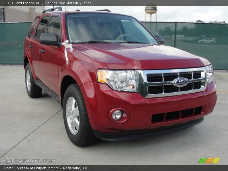 Sangria Red Metallic / Stone 2011 Ford Escape XLT