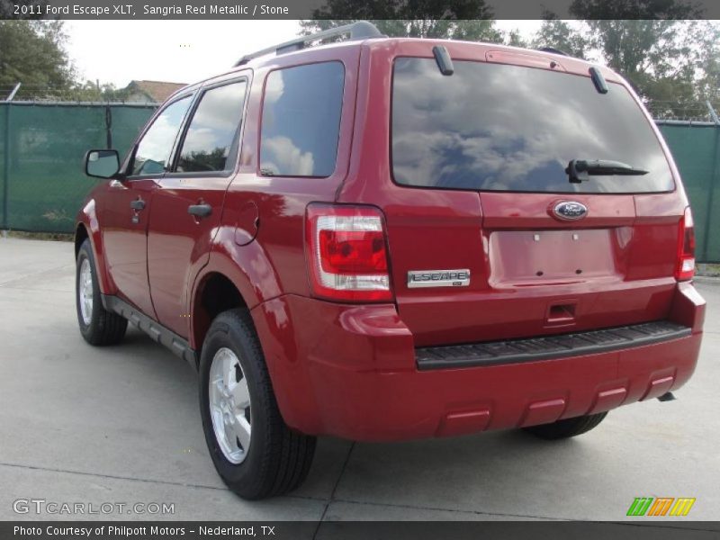 Sangria Red Metallic / Stone 2011 Ford Escape XLT