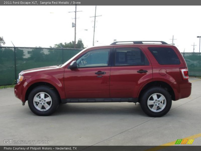 Sangria Red Metallic / Stone 2011 Ford Escape XLT
