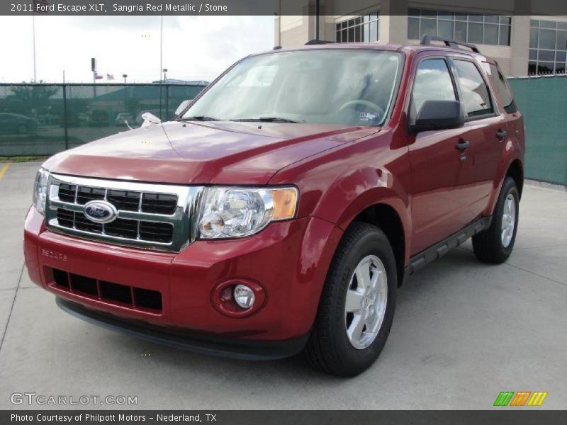 Sangria Red Metallic / Stone 2011 Ford Escape XLT