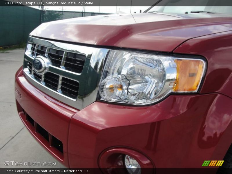 Sangria Red Metallic / Stone 2011 Ford Escape XLT