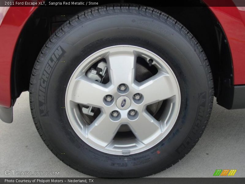 Sangria Red Metallic / Stone 2011 Ford Escape XLT