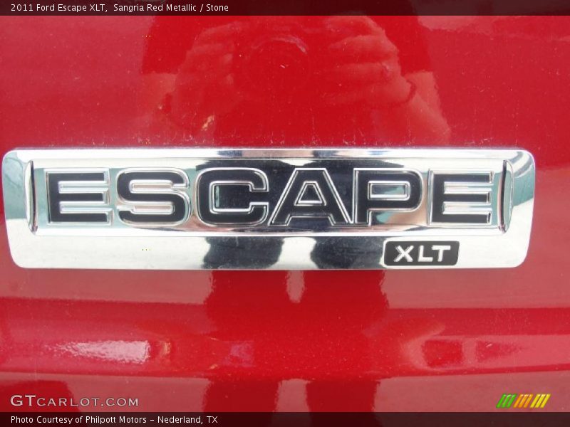 Sangria Red Metallic / Stone 2011 Ford Escape XLT