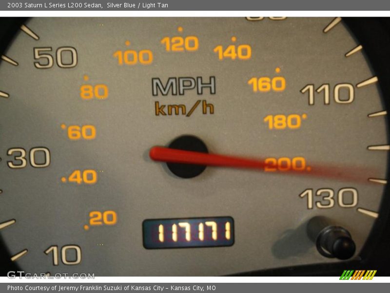 Silver Blue / Light Tan 2003 Saturn L Series L200 Sedan