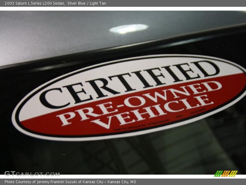 Silver Blue / Light Tan 2003 Saturn L Series L200 Sedan