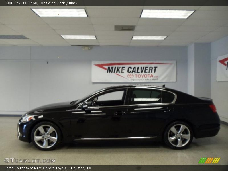Obsidian Black / Black 2008 Lexus GS 460