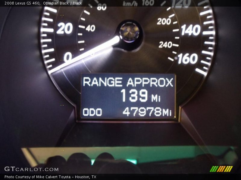 Obsidian Black / Black 2008 Lexus GS 460
