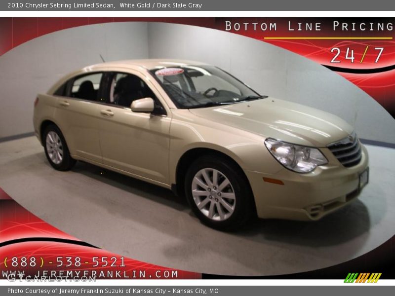 White Gold / Dark Slate Gray 2010 Chrysler Sebring Limited Sedan