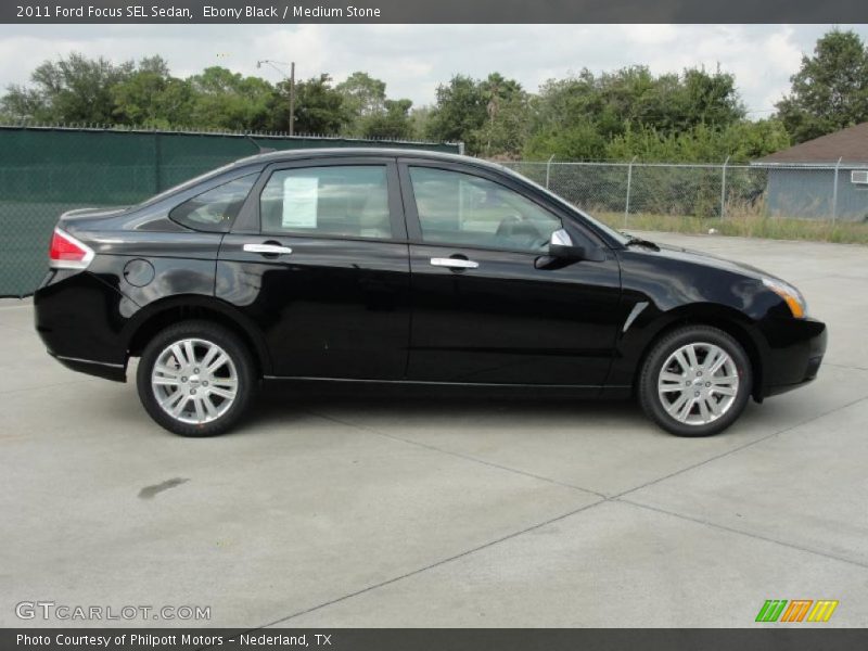 Ebony Black / Medium Stone 2011 Ford Focus SEL Sedan