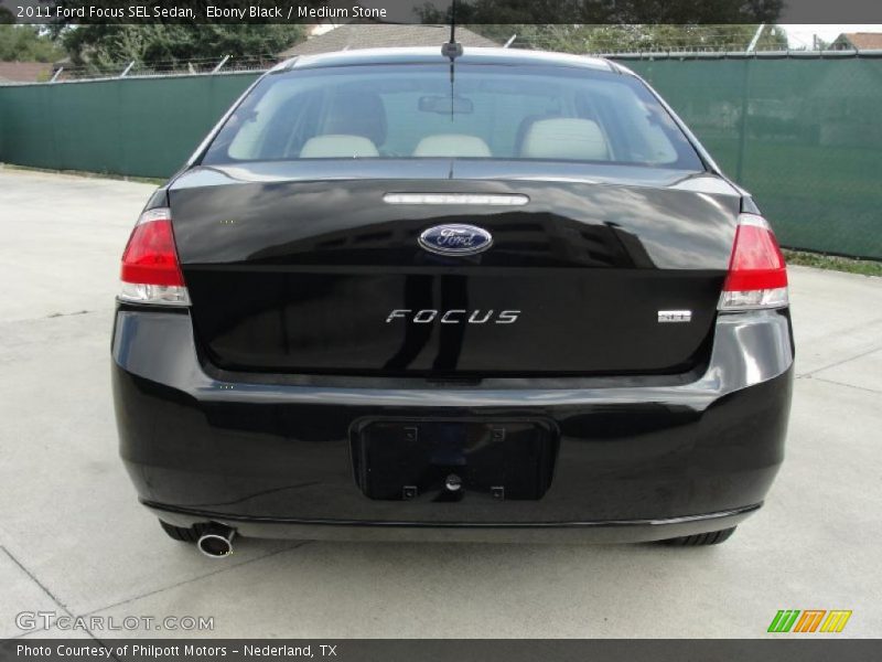 Ebony Black / Medium Stone 2011 Ford Focus SEL Sedan