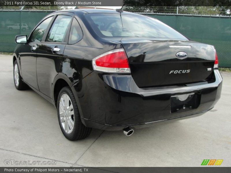 Ebony Black / Medium Stone 2011 Ford Focus SEL Sedan