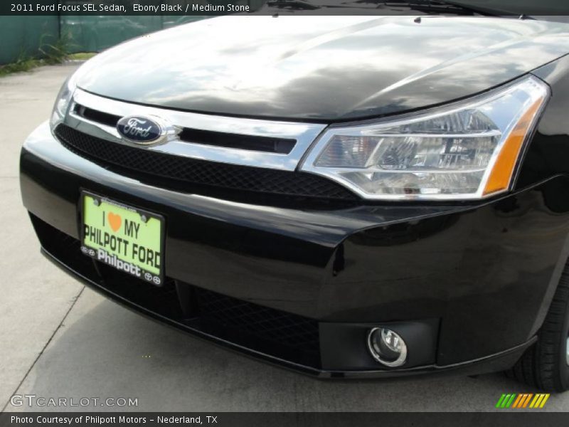 Ebony Black / Medium Stone 2011 Ford Focus SEL Sedan