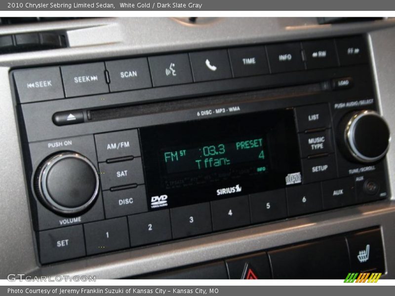 White Gold / Dark Slate Gray 2010 Chrysler Sebring Limited Sedan