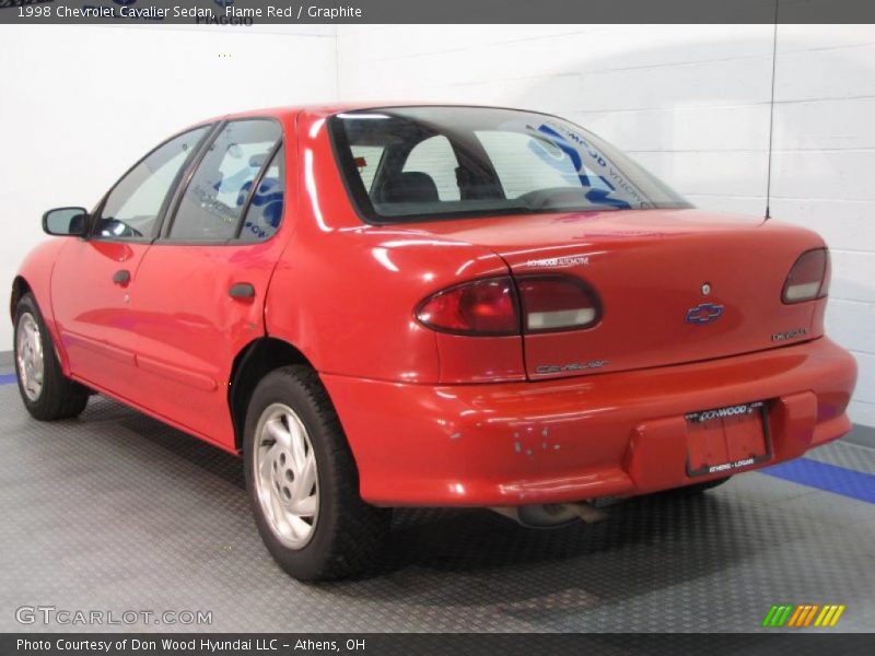 Flame Red / Graphite 1998 Chevrolet Cavalier Sedan