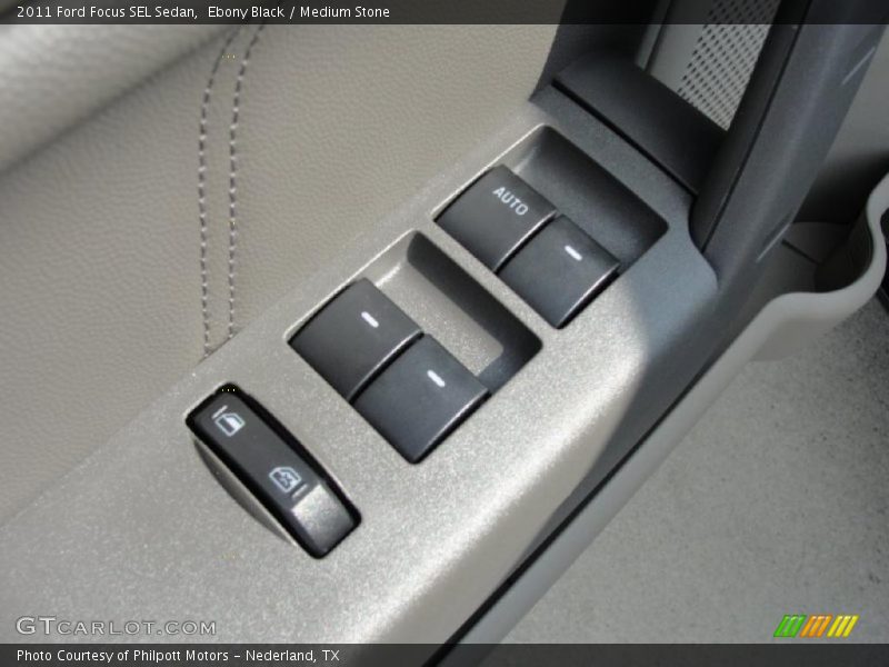 Ebony Black / Medium Stone 2011 Ford Focus SEL Sedan