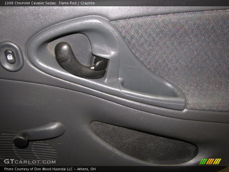 Flame Red / Graphite 1998 Chevrolet Cavalier Sedan