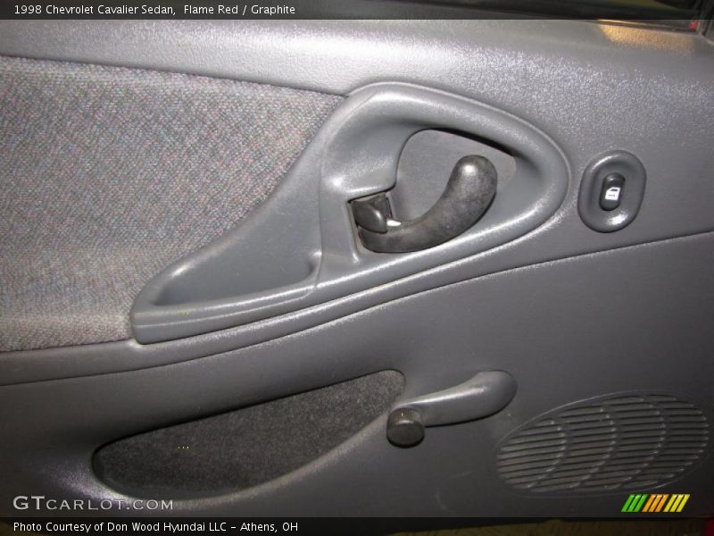 Flame Red / Graphite 1998 Chevrolet Cavalier Sedan