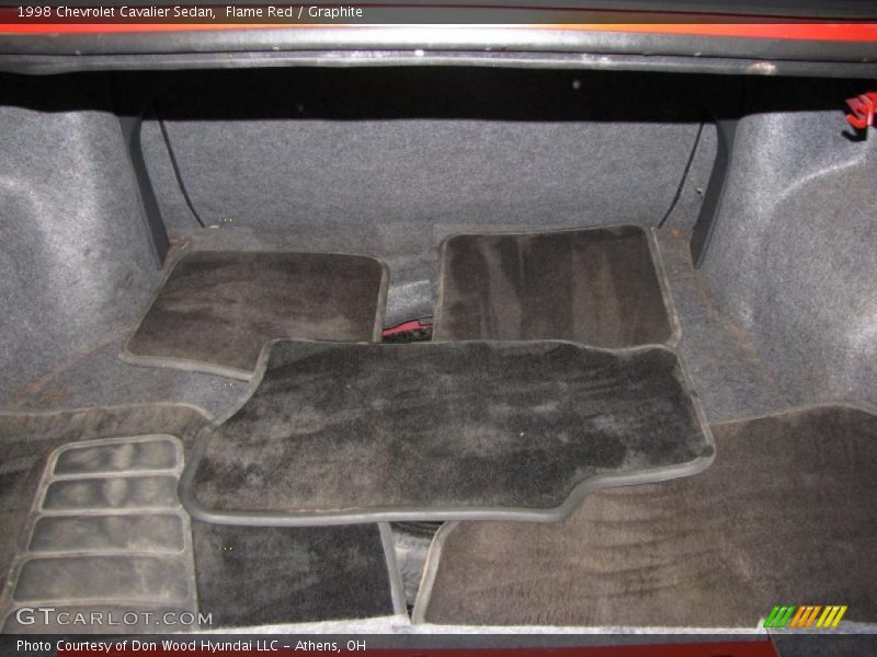 Flame Red / Graphite 1998 Chevrolet Cavalier Sedan