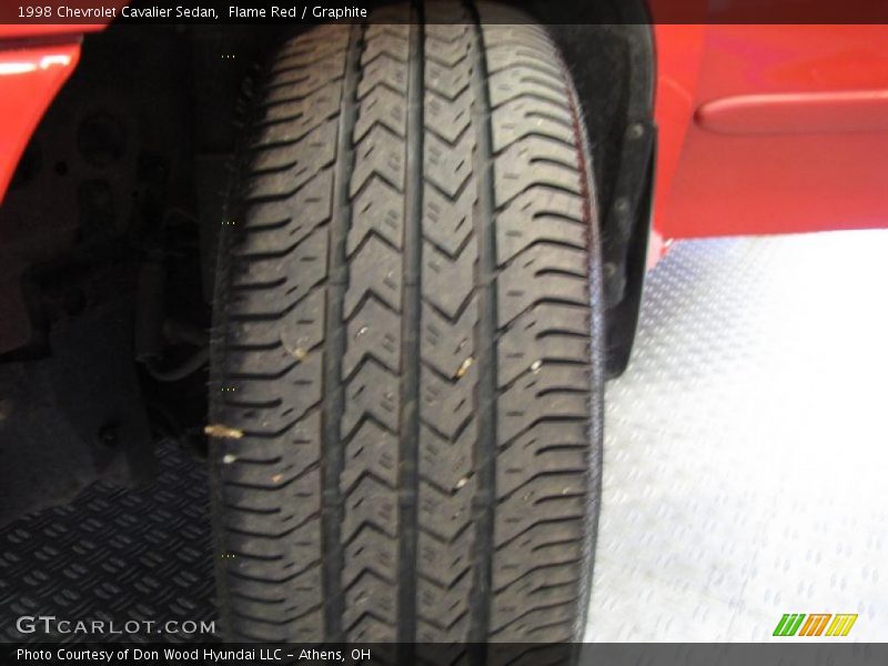 Flame Red / Graphite 1998 Chevrolet Cavalier Sedan