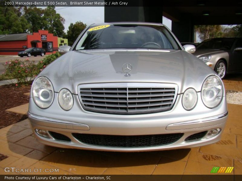 Brilliant Silver Metallic / Ash Grey 2003 Mercedes-Benz E 500 Sedan